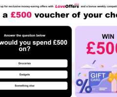 Win £500 voucher of your choice