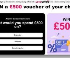 FREE £500 GIVE AWAY VOUCHER!