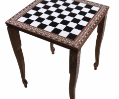 Players Chess Board Table - 27" Height - Solid Sheesham & Acrylic – royalchessmall