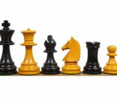 French Chavet Tournament Chess Pieces - Antiqued Boxwood – royalchessmall