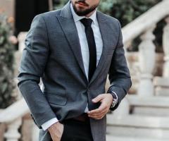Best Double breasted Gray suits online