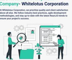 Hire Reactjs Development Company- Whitelotus Corporation