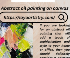 Abstract oil painting on canvas - Laya Artistry