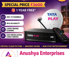 Tata Play New Connection in Tindivanam | Villupuram – Book Now