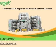Purchase CPCB Approved RECD for DG Sets in Ghaziabad