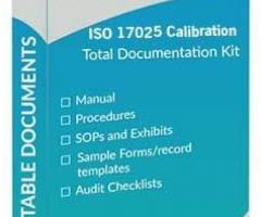 Ready-to-Use ISO 17025 Documents Kit For Calibration Laboratory