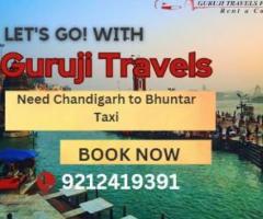Book Chandigarh to Bhuntar Taxi by Guruji travels