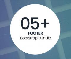5+ Bootstrap Footer Bundle | Website Footer Examples