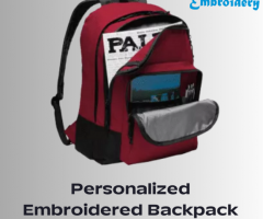 Personalized Embroidered Backpack : Almighty Embroidery