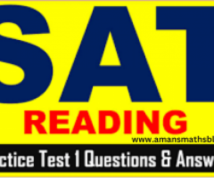SAT Practice Test Answer