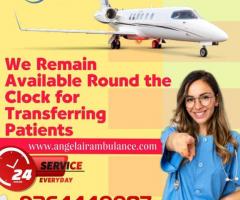 Book Angel Air Ambulance Service in  Silchar With Top-Class ICU Setup