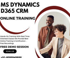 MS Dynamics D365 CRM Online Training Join Now For Free Demo Session