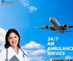 Use Updated Charter Aircraft by Vedanta Air Ambulance Service in Gorakhpur