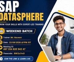 Enroll in SAP Datasphere Weekend Batch – Aug 22, 2026