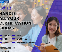 Let us HANDLE ALL YOUR CERTIFICATION EXAMS