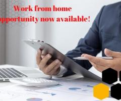 Work from home opportunity now available!