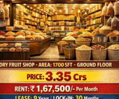 SALE OF COMMERCIAL PROPERTY DRY FRUIT SHOP AT TARNAKA MAIN ROAD