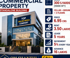 SALE OF COMMERCIAL PROPERTY STANDLONE BUILDING WITH TOP ONLINE MEDIA COMPANY AT YUSUFGUDA
