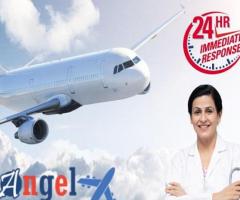 Take Finest ICU Support Air Ambulance Service in Varanasi by Angel