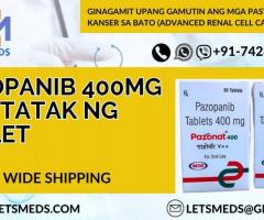Buy Generic Pazopanib 400mg tablets at lowest price Thailand