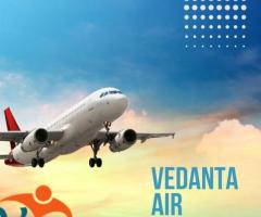 Hire Vedanta Air Ambulance Service in Bhubaneswar with Life-Support ICU Setup