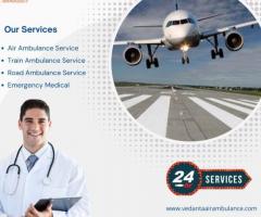 Gain Vedanta Air Ambulance Service in Lucknow with High-tech ICU Setup
