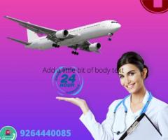 Take High-class  Angel Air Ambulance  in Service Lucknow with Credible ICU Setup