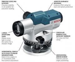 Bosch GOL 32D 32x Optical Level Kit with Indian Make Tripod and Levelling Staff