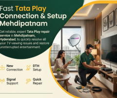 Fast Tata Play Connection & Setup in Mehdipatnam