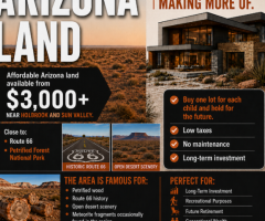 Own Arizona Land From $3,000+ for Long-Term Investment Potential