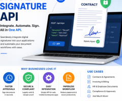 Digital Signature API for Paperless Workflows