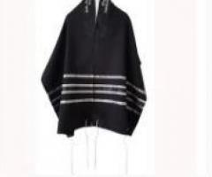 Elevate Your Prayer Experience with a Sophisticated Black Tallit from Galilee Silks!