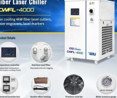 TEYU CWFL-4000 Industrial Laser Chiller for 4000W Fiber Laser Cutter Engraver Marker