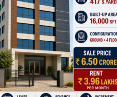 SALE OF COMMERCIAL STANDLONE BUILDING EDUCATIONAL INSTITUTE AT BACHUPALLY