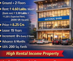 SALE OF COMMERCIAL PROPERTY NATIONAL BANK TENANT AT BANJARAHILLS ROAD NO:1 MAIN ROAD