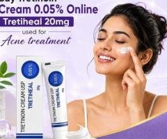 Buy Tretinoin Cream 0.05% Online - Tretiheal 20mg used for Acne treatment
