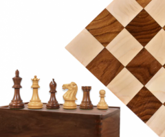 3.6" Professional Staunton Chess Combo Set With Board & Storage Box – Royal Chess Mall India - 1
