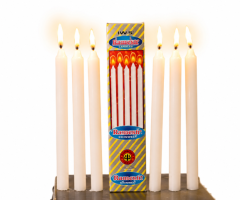 HOUSE HOLD PLAIN WHITE CANDLES- AARYAH DECOR