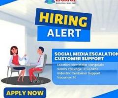 Social Media Escallation Customer Support Job At Krishnashi Hr Services Pvt Ltd.