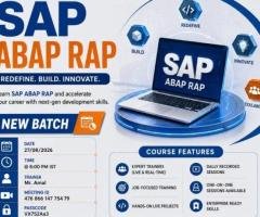 SAP ABAP RAP Online Training New  Batch Starting Aug 27th