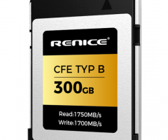RENICE 300GB CFexpress Type B Card -Continuous up to 1750MB/SRead