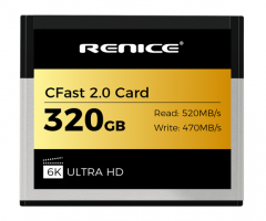 Renice 320GB CFast 2.0 Card-Continuous Up to 520MB/SRead
