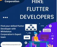 Hire Flutter Developers at Whitelotus Corporation