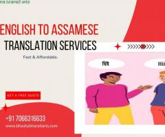 Professional English To Assamese Translation Services in India | Bhasha Bharati Arts