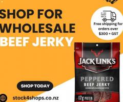 Wholesale Beef Jerky | Snacks at Stock4Shops: Get Fast Delivery in New Zealand
