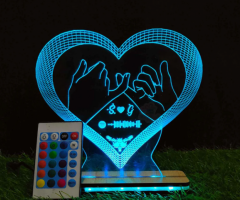 3D ACRYLIC LED LOVE LAMP SPOTIFY