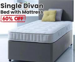 Single Divan Bed With Mattress