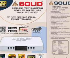 Diwali Offer Setup-Box SOLID HDS2X-6165 H.265 10Bits HEVC DVB-S2X FullHD FTA Set-Top Box