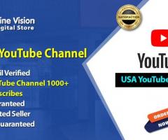 Buy USA YouTube Channel With 1K Subscribes from Online Vision Digital Store