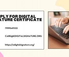 Apply for Digital Signature Certificate